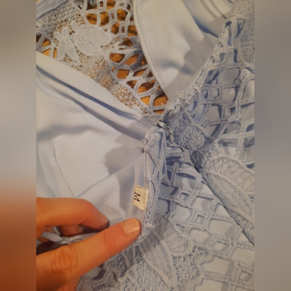 Pale blue midi dress - Picture 4 of 4